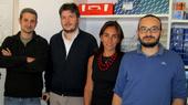 The UniCt/Di3A's team involved in carob genetic diversity analysis. From left to right, Gaetano Distefano, Stefano La Malfa, Alessandra Gentile and Marco Caruso © UniCt